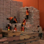 Stoke beras di gudang Bulog Sultra masih aman hingga bulan suci ramadhan. FOTO : FT
