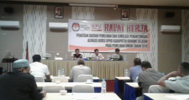 KPU Konsel Gelar Raker, Ini yang Dibahas