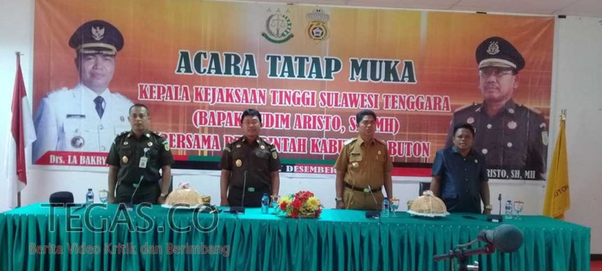 Kajati Minta Dukungan dan Kerjasama Pemkab Buton dalam Penegakan Supremasi Hukum