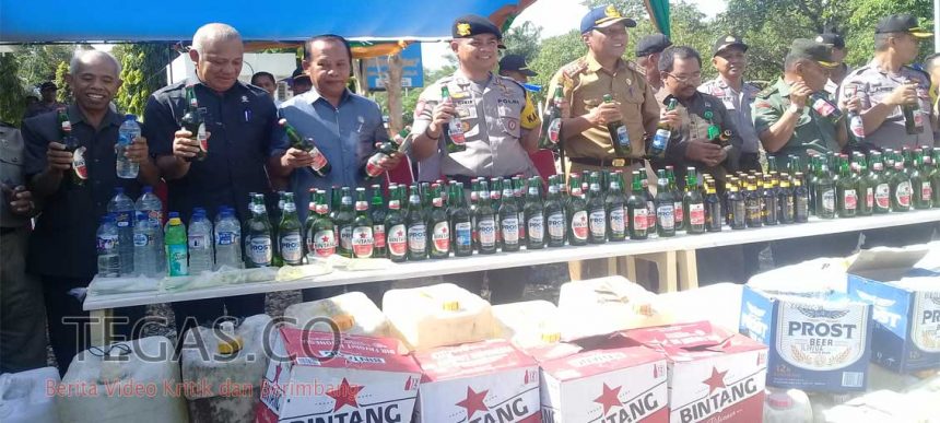 Polres Buton Berhasil Musnahkan 5,6 Ton Miras