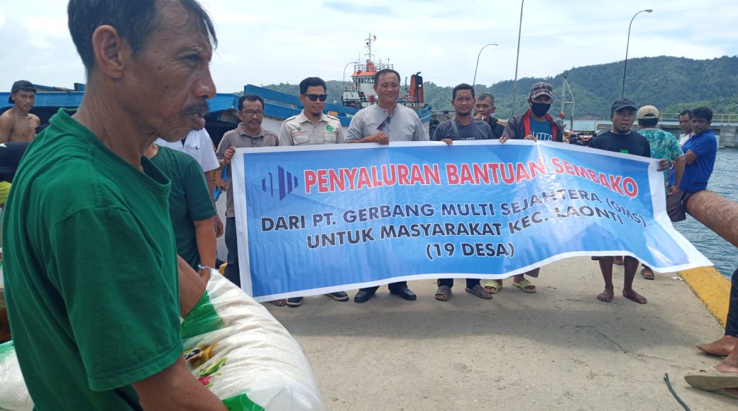 Jelang Ramadan, PT GMS Bagikan Ribuan Paket Sembako pada Masyarakat Laonti