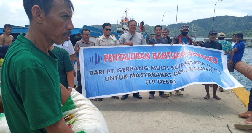 Jelang Ramadan, PT GMS Bagikan Ribuan Paket Sembako pada Masyarakat Laonti