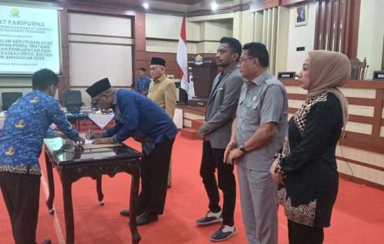 DPRD Tetapkan APBD Sultra Tahun 2025