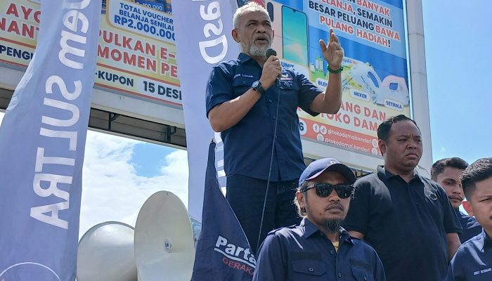Protes Pemberitaan Media, Ratusan Kader NasDem Sultra Gelar Aksi Damai di Kendari
