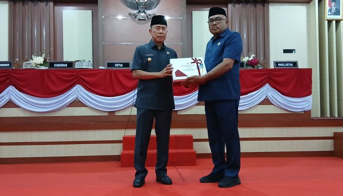 DPRD Sultra Terima Laporan Pertanggungjawaban APBD 2025, Gubernur Pertahankan Opini WTP