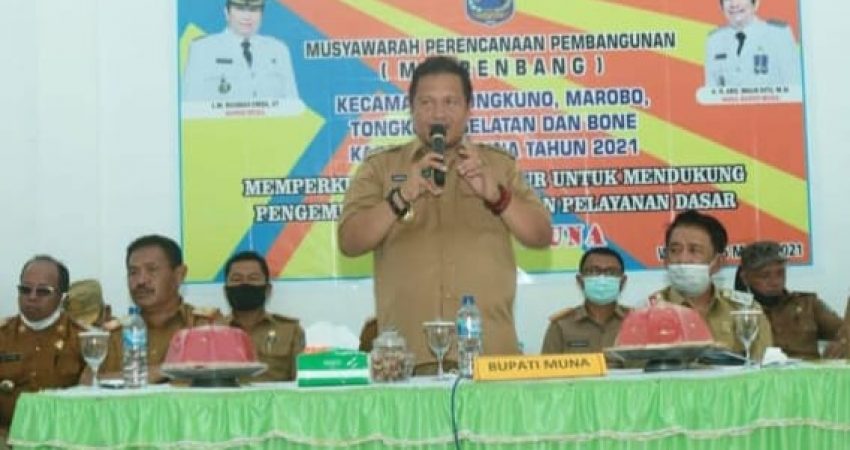Muna Bagian Selatan Musrembang, Bupati Terima Usulan Dari Masyarakat