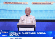 Mewakili Gubernur, Sekda Sultra Hadiri Anugerah Keterbukaan Informasi Publik 2025