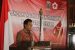Sekda Kabupaten Jepara Ir M. Sholih saat membacakan sambutan Bupati jepara di acara Bulan PMI. FOTO DSW