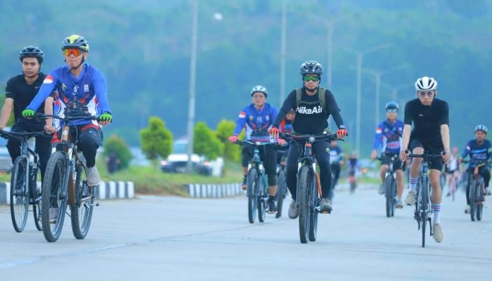 Semarak HUT Sultra, Fun Bike Hemat BBM Promosikan Wisata Bahari Pulau Bokori