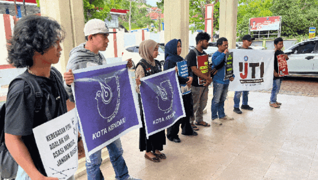 Jurnalis di Kendari Bersatu Bela Tempo dan Tolak Pembungkaman Pers
