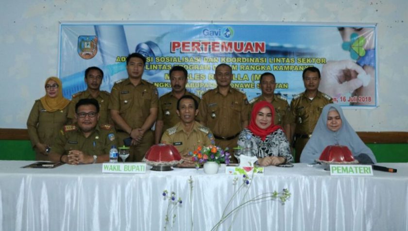 Kampanye Measles Rubella, Wabup Konsel: Target Anak Dapat Imunisasi Dasar &nbsp;