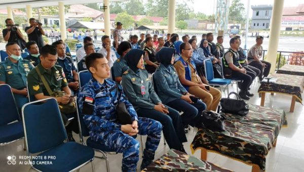 Balai Kesehatan Lanal Kendari Turut Latihan Penanganan Virus Covid-19