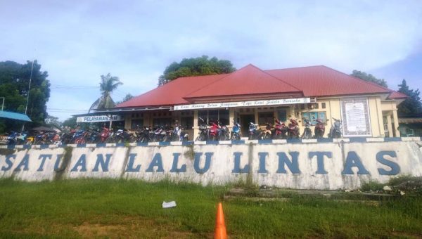 Satlantas Polres Baubau Amankan 23 Unit Motor Balapan Liar