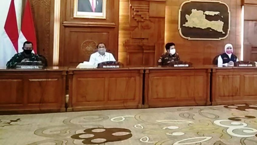 Pangarmada II Rapat dengan Gubernur Jatim Penetapan PSBB