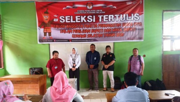 KPU Konsel Gelar Seleksi Tertulis Anggota PPS