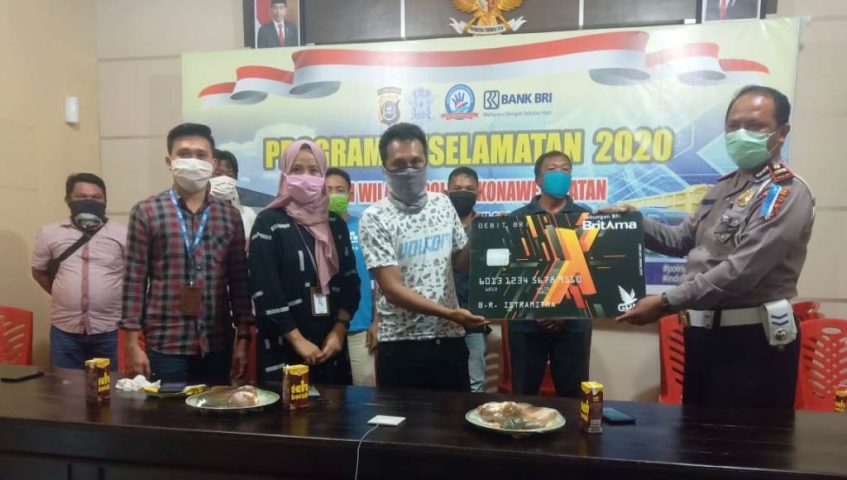 28 Sopir di Konsel Dapat Bantuan Uang Tunai Bantuan Polres