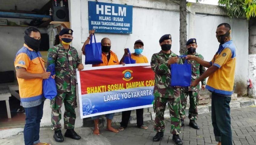 Peduli Covid-19, Lanal Yogyakarta Gelar Bhakti Sosial secara Beruntun