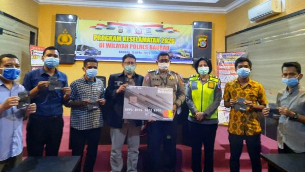 Satlantas Polres Baubau Launching Program OPS Keselamatan Anoa 2020