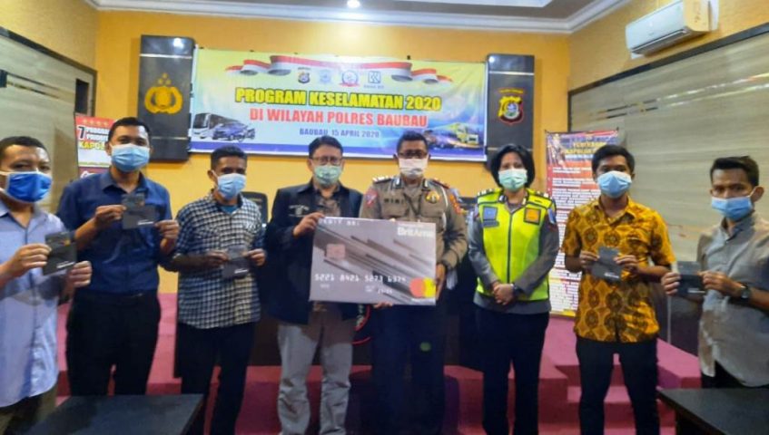 Satlantas Polres Baubau Launching Program OPS Keselamatan Anoa 2020