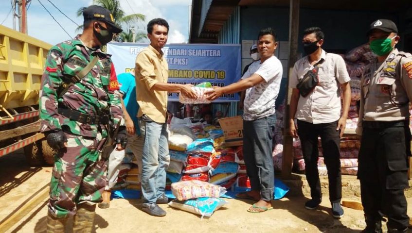 PT PKS di Konawe Utara Berikan Bantuan Logistik untuk Warga