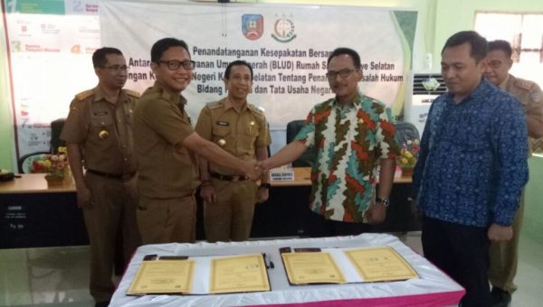 BLUD RSUD Teken MoU Dengan Kejari Konsel