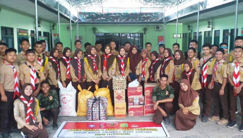Saka Wira Kartika Kodim 1417/Kendari Siap Bantu Kegiatan Kemanusiaan