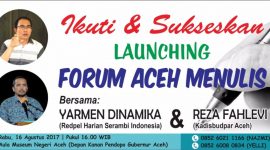 Forum Bersela  Launching Forum Aceh Menulis