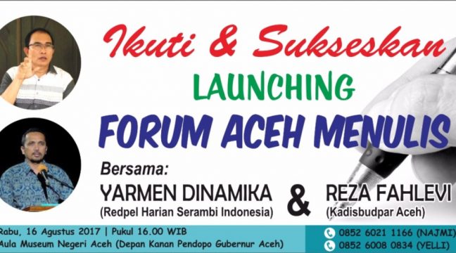 Foto Baliho Forum Aceh menulis