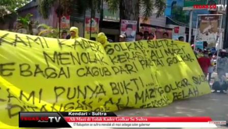 Kader se Sultra Tolak Ali Mazi Gunakan Partai Golkar Untuk Pilgub