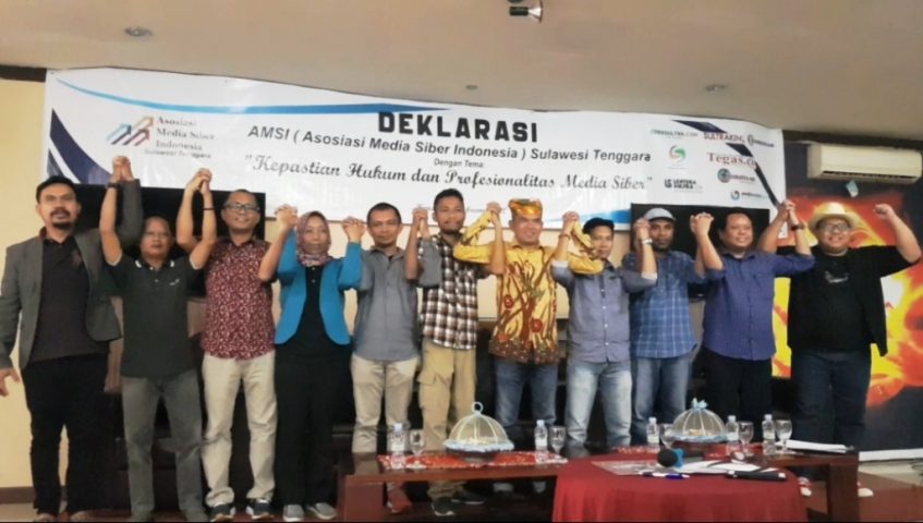 10 Media Mendeklarasikan AMSI Sulawesi Tenggara