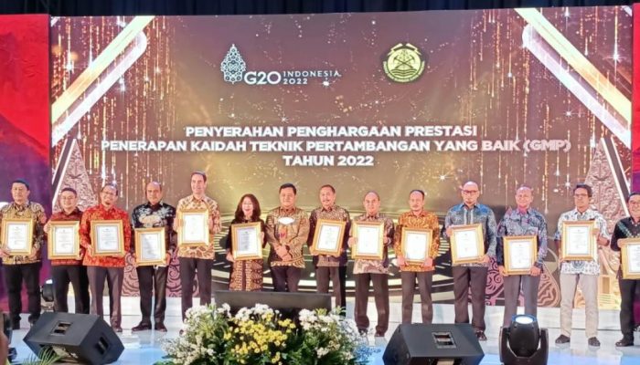 ANTAM Kembali Raih Penghargaan Prestasi Keberhasilan Penerapan Kaidah Teknik Pertambangan yang Baik 2022