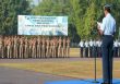Gubernur baru Akademi Angkatan Udara, Marsekal Pertama TNI Sri Mulyo Handoko, melaksanakan apel khusus kepada seluruh Anggota Tetap Akademi Angkatan Udara dan para Taruna Taruni bertempat di Lapangan Dirgantara. FOTO : NADHIR ATTAMIMI