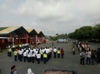 Apel yang di gelar di Bandara Internasional Adisutjipto Yogyakarta. FOTO ; NADHIR ATTAMIMI