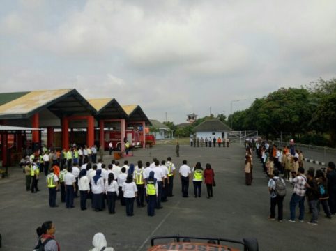 Apel yang di gelar di Bandara Internasional Adisutjipto Yogyakarta. FOTO ; NADHIR ATTAMIMI