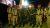 Gabunguan TNI, Banser dan Satpol PP guna mengamankan sholawatan. FOTO : ASL