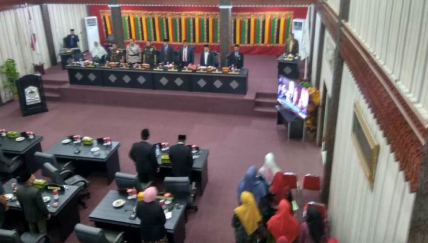 DPRK Aceh Singkil Dengarkan Pidato Presiden RI Lewat Televisi