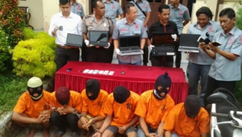 4 Pelaku Spesialis Pembobol Kos-Kosan di Aceh Dibekuk Polisi