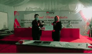 Pleno Terbuka, KPU Koltim Tetapkan Rekapitulasi Suara