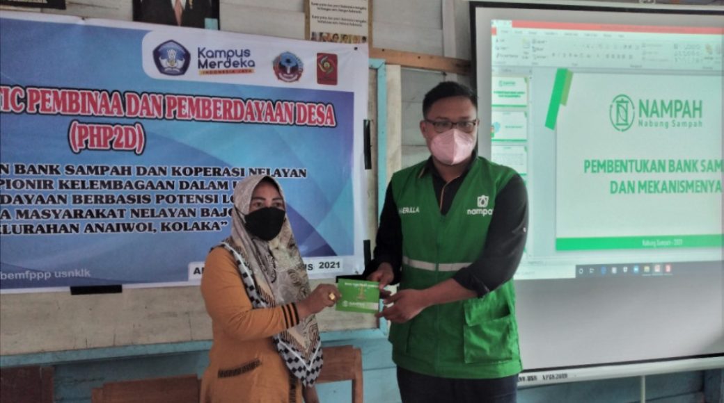 Tim PHP2D BEM FPPP USN Kolaka Sampah Berkelanjutan di Kampung Nelayan Bajo Anaiwoi Kolaka