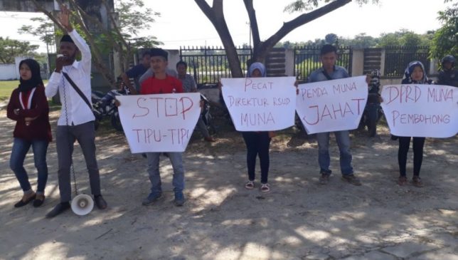 Diduga Telantarkan Pasien, Mahasiswa Desak Pemda Copot Dirut RSUD Muna