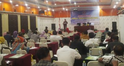 Sosialisasi Undang-Undang ASN oleh pemerintah Kota Kendari di salah satu Hotel di kendari. FOTO : BAIM
