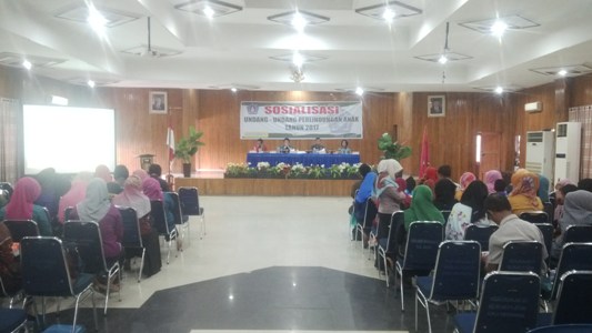 Sosialisasi perlindungan anak di kota kendari terkait adanya peningkatan pelecehan seksual terhadap anak. FOTO : BAIM. J