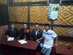 Tim pemenangan balon Bupati Andi Sugiarti MK saat mengembalikan formulir pendaftaran di DPC PDIP Bantaeng. FOTO : SYAMSUDDIN