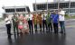 Pemkab Wakatobi didampingi Kepala UPBU Matahora menyambut kopailot Wings Air di Bandara Udara Matahora, Kabupaten Wakatobi, Sultra.. FOTO : UDIN