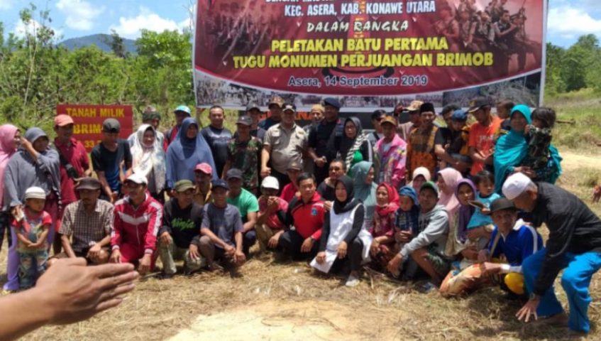 Bangun Monumen di Konut, Brimob Dapat Hibah Tanah dari Warga
