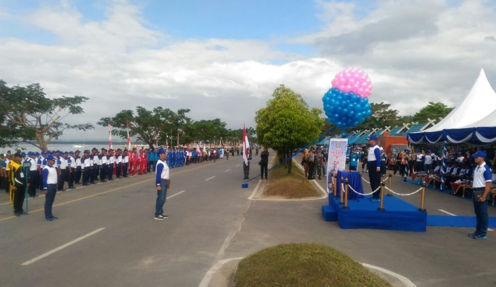 Pembukaan Kasal Cup tahun 2017 yang di helat di bilang Kendari beach pagi tadi. FOTO : ONNO