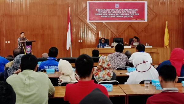 Tingkatkan Pelayanan, BKPSDM Butur Gelar Sosialisasi Berbasis Elektronik