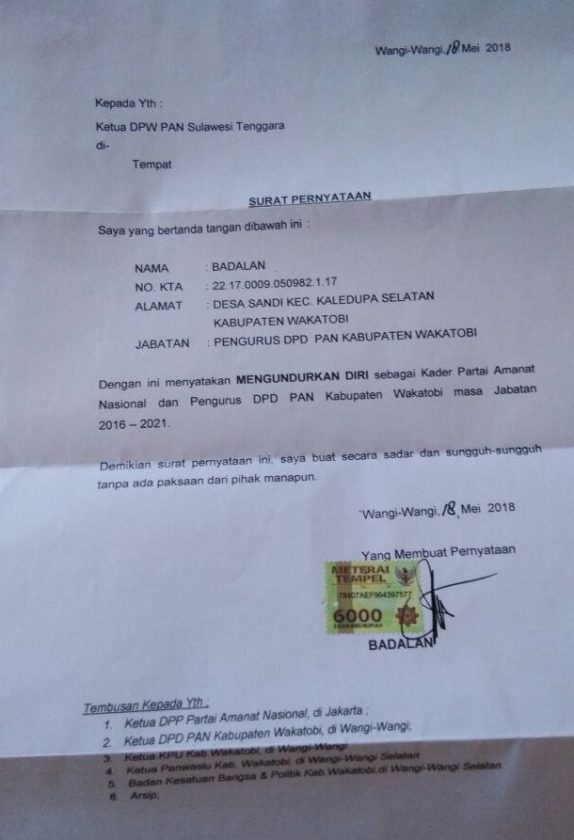 Ini Alasan Badalan Mundur dari PAN