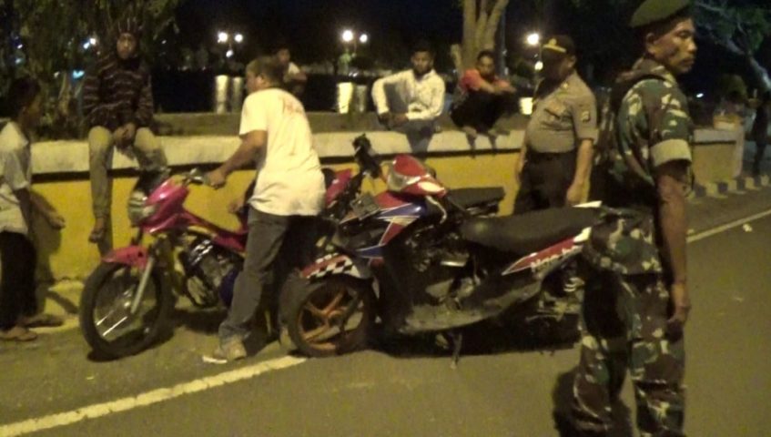 Kapolsek Kolaka Nyaris Tertabrak Aksi Balapan Liar, Lima Unit Motor Diamankan