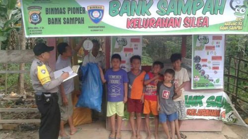 Bank Sampah Bhabinkamtibmas di Kolaka Cegah Banjir Tingkatkan Ekonomi